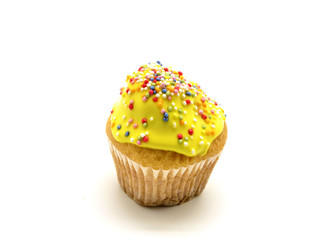 cupcake with yellow cream