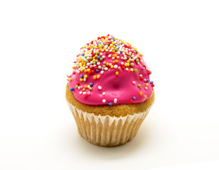 cupcake with pink cream