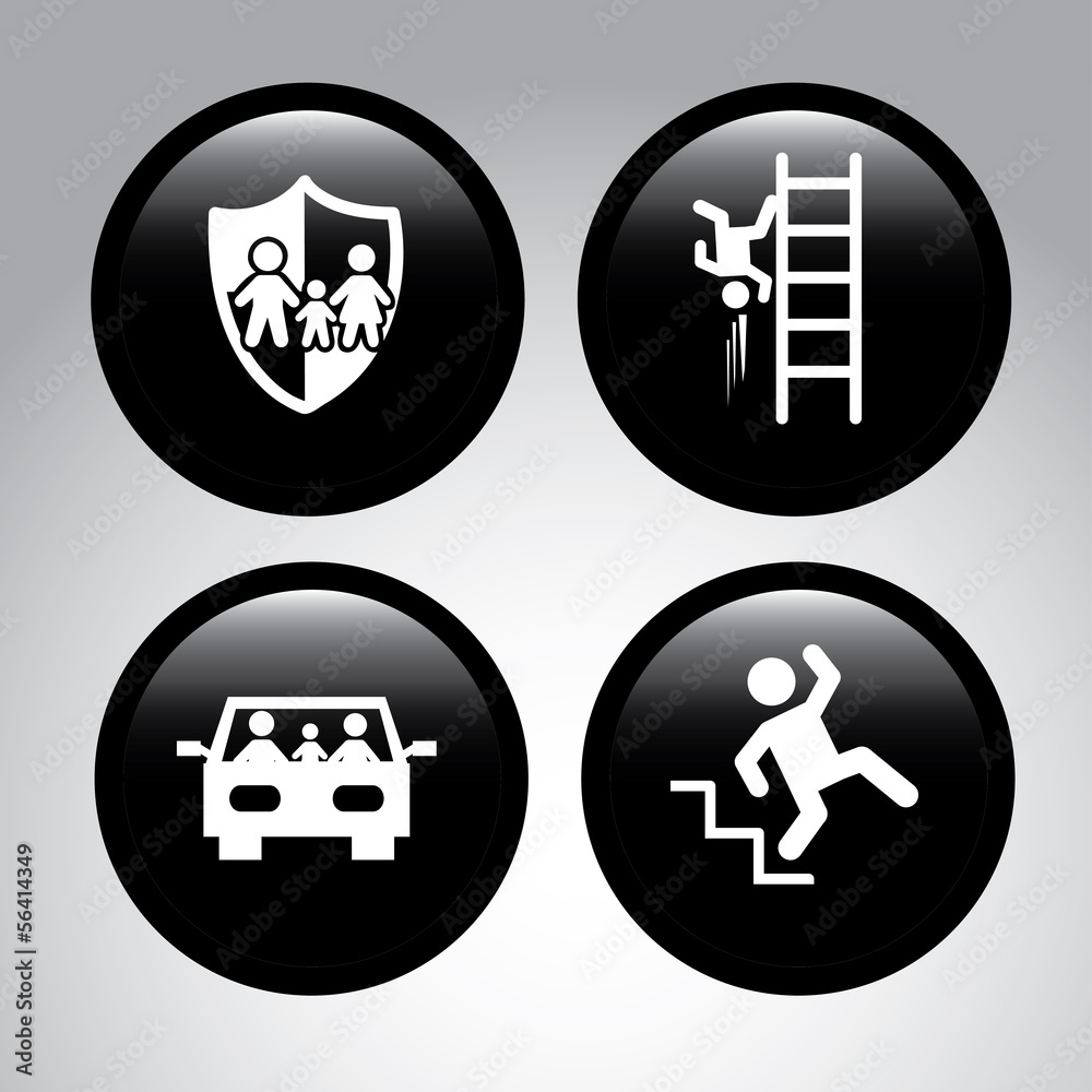 Poster insurance icons