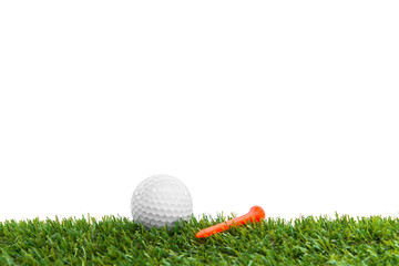 Naklejka premium golf-ball on course