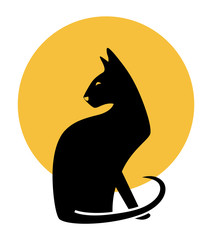Cat. vector illustration.