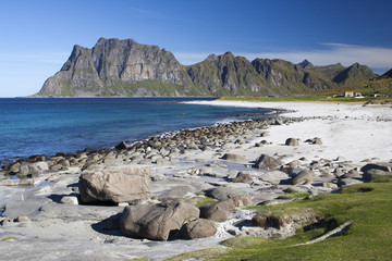 Utakleiv Beach on the Lofoten Islands, Norway, Scandinavia © chillingworths