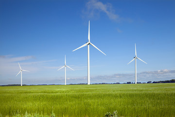 Wind engins in north France, Normandy