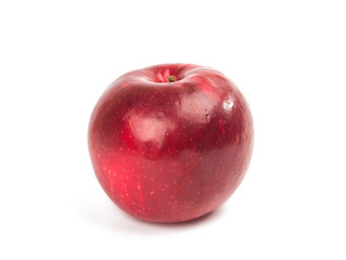 red ripe apple isolated