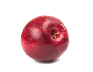 red ripe apple isolated