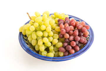 Gelbe und rote Weintrauben