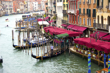 Fototapeta na wymiar Grand Canale from Rialto Bridge in Venice