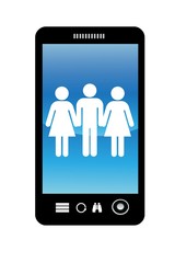 Ménage à trois dans un téléphone portable