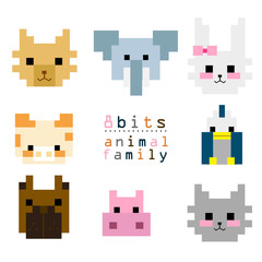8BITs animal family 02
