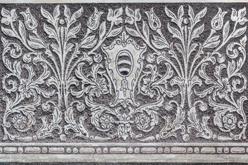 Floral stone wall pattern