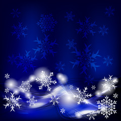Fototapeta na wymiar Blue Christmas background