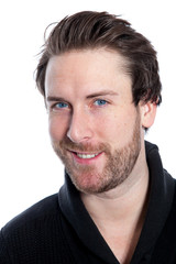 Fototapeta premium Attractive caucasian man shot in studio