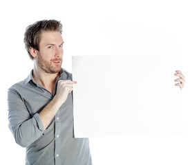Attractive caucasian man shot in studio