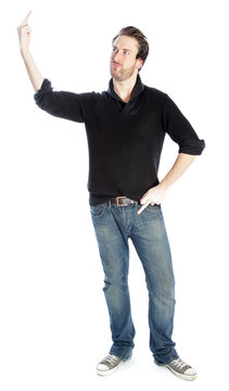 Attractive caucasian man shot in studio