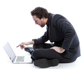 Attractive caucasian man shot in studio