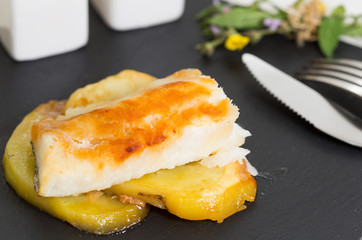 Cod with honey