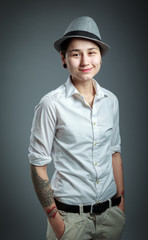 attractive caucasian blond in 30 years old