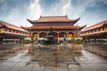 bâtiment du temple chinois