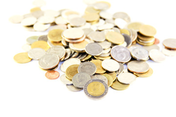 Thai Baht Coins background 