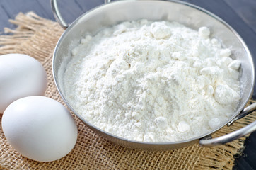 flour and eggs