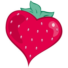 fraise cœur