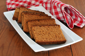 Tranches de pain d'épices