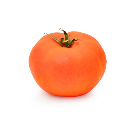 A Tomato on a white background.