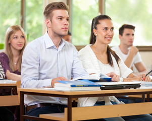 Students in class