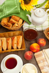 Homemade pastry puff pastry