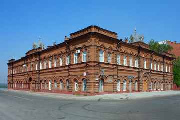 Fototapeta na wymiar Tomsk, stary budynek z cegły