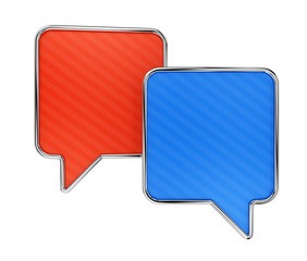 Colorful speech bubbles