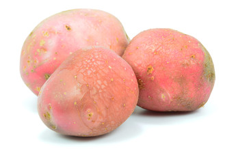 Isolated Red Potatoes