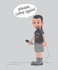 cartoon musician guy