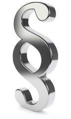 Naklejka premium Paragraph silbern