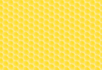 seamless golden honey combs pattern
