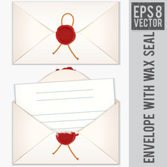 Envelope with Blank Letter