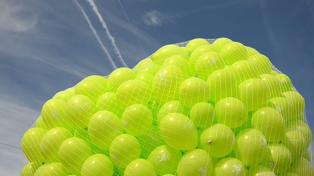 Gr&uuml;ne Luftballons