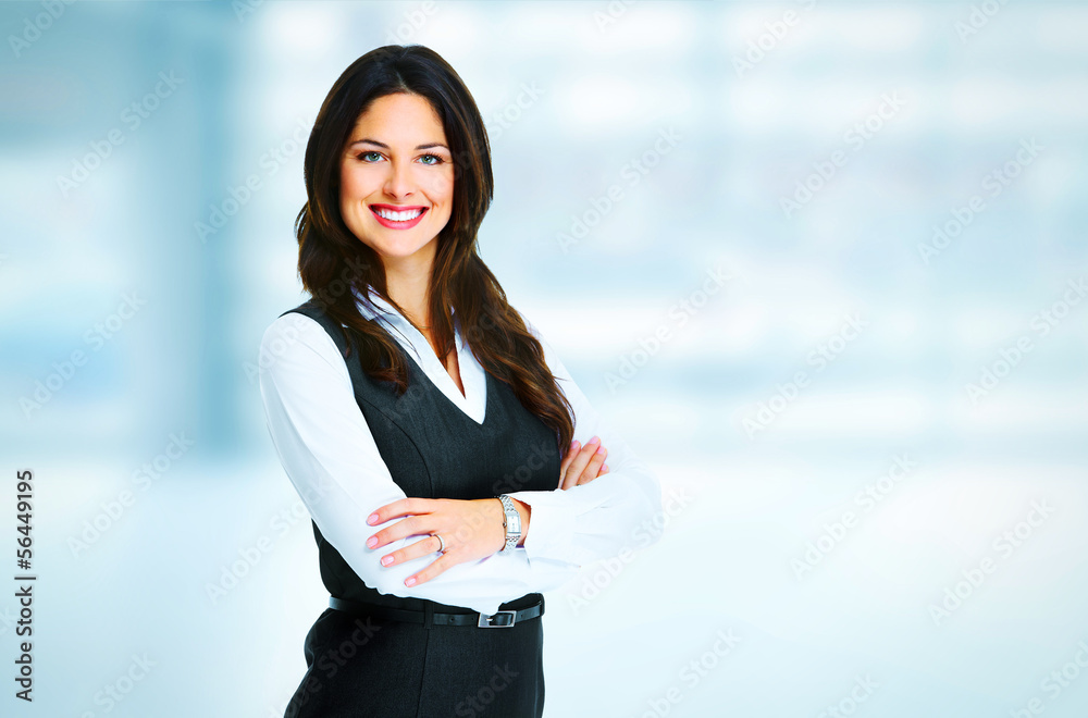 Wall mural Young bussiness woman