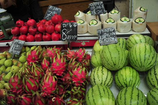 Fruits at Mahane Yehuda Market, Jerusalem, Israel