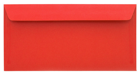 Fototapeta na wymiar Red envelope isolated