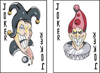 Playing cards. Jokers
