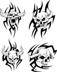 Evil skulls