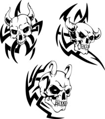 Skulls of devils