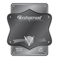 restaurant plate illustration