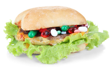 Conceptual image for nutritional care:assorted vitamins and
