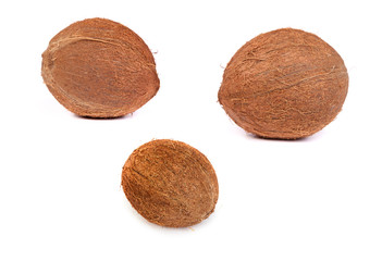 set of Coconut on a white background
