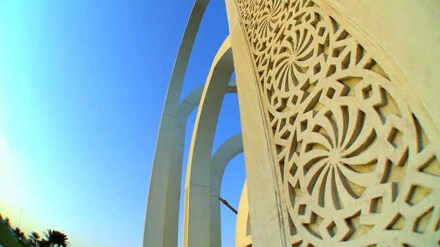 Close Up Architecture Gate Alrumeilah Family Park Qatar