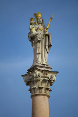 Freising - Hl. Maria auf der Mariens&auml;ule .
