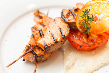 salmon kebab