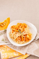 pasta with pumpkin